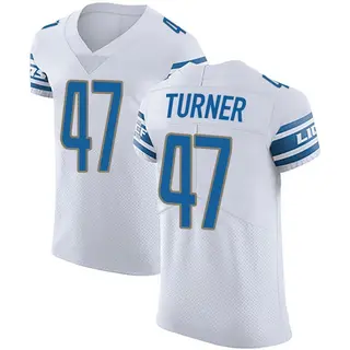 Elite Men's Ezekiel Turner Detroit Lions Nike Vapor Untouchable Jersey - White