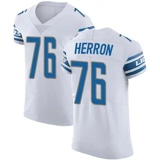 Elite Men's Justin Herron Detroit Lions Nike Vapor Untouchable Jersey - White