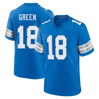Game Men's Antoine Green Detroit Lions Nike 2nd Jersey - Blue