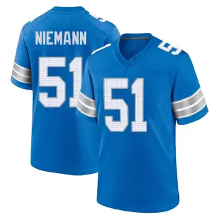 Game Men's Ben Niemann Detroit Lions Nike 2nd Jersey - Blue