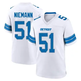 Game Men's Ben Niemann Detroit Lions Nike 2nd Jersey - White