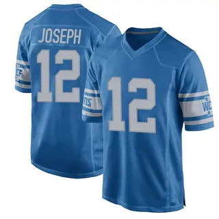 Game Men's Brandon Joseph Detroit Lions Nike Throwback Vapor Untouchable Jersey - Blue