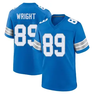 Game Men's Brock Wright Detroit Lions Nike 2nd Jersey - Blue