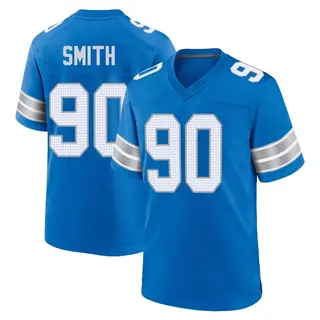 Game Men's Chris Smith Detroit Lions Nike 2nd Jersey - Blue