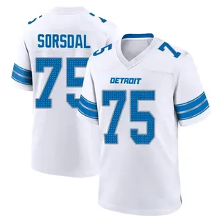 Game Men's Colby Sorsdal Detroit Lions Nike 2nd Jersey - White