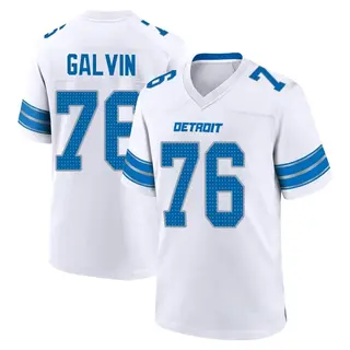 Game Men's Connor Galvin Detroit Lions Nike 2nd Jersey - White