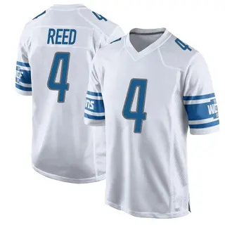 Game Men's D.J. Reed Detroit Lions Nike Jersey - White
