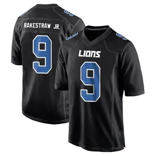 Game Men's Ennis Rakestraw Jr. Detroit Lions Nike Carbon Fashion Jersey - Black