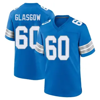 Game Men's Graham Glasgow Detroit Lions Nike 2nd Jersey - Blue
