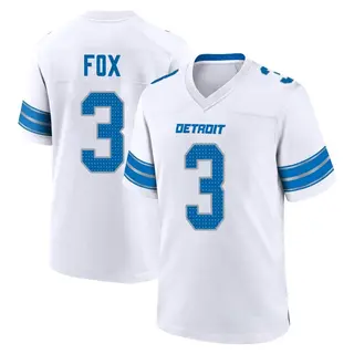 Game Men's Jack Fox Detroit Lions Nike 2nd Jersey - White