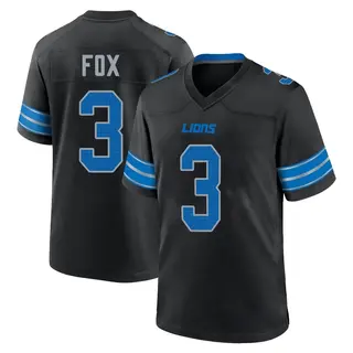 Game Men's Jack Fox Detroit Lions Nike Alternate 2nd Jersey - Black