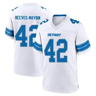 Game Men's Jalen Reeves-Maybin Detroit Lions Nike 2nd Jersey - White