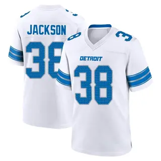 Game Men's Justin Jackson Detroit Lions Nike 2nd Jersey - White