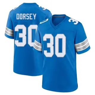 Game Men's Khalil Dorsey Detroit Lions Nike 2nd Jersey - Blue