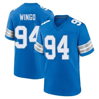 Game Men's Mekhi Wingo Detroit Lions Nike 2nd Jersey - Blue