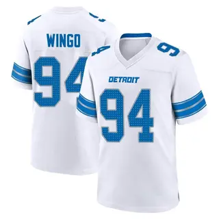 Game Men's Mekhi Wingo Detroit Lions Nike 2nd Jersey - White
