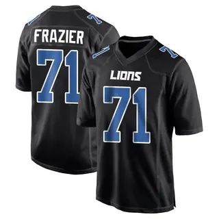 Game Men's Miles Frazier Detroit Lions Nike Carbon Fashion Jersey - Black