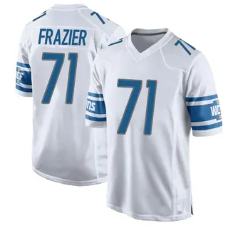 Game Men's Miles Frazier Detroit Lions Nike Jersey - White