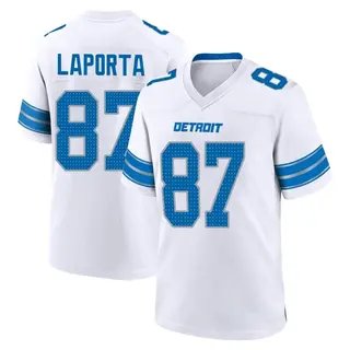 Game Men's Sam LaPorta Detroit Lions Nike 2nd Jersey - White