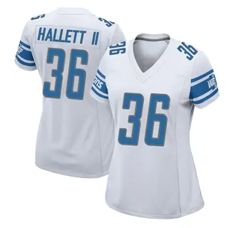 Game Women's Erick Hallett II Detroit Lions Nike Jersey - White