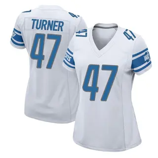 Game Women's Ezekiel Turner Detroit Lions Nike Jersey - White