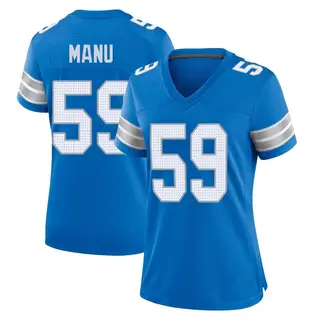 Game Women's Giovanni Manu Detroit Lions Nike 2nd Jersey - Blue