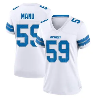 Game Women's Giovanni Manu Detroit Lions Nike 2nd Jersey - White