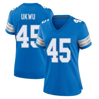 Game Women's Isaac Ukwu Detroit Lions Nike 2nd Jersey - Blue