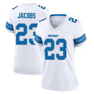 Game Women's Jerry Jacobs Detroit Lions Nike 2nd Jersey - White