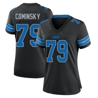 Game Women's John Cominsky Detroit Lions Nike Alternate 2nd Jersey - Black
