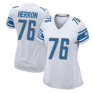 Game Women's Justin Herron Detroit Lions Nike Jersey - White