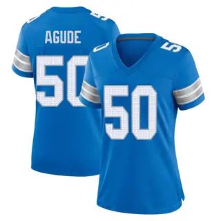 Game Women's Mitchell Agude Detroit Lions Nike 2nd Jersey - Blue