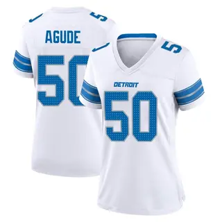 Game Women's Mitchell Agude Detroit Lions Nike 2nd Jersey - White