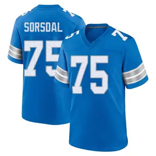 Game Youth Colby Sorsdal Detroit Lions Nike 2nd Jersey - Blue