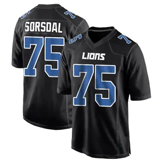Game Youth Colby Sorsdal Detroit Lions Nike Carbon Fashion Jersey - Black