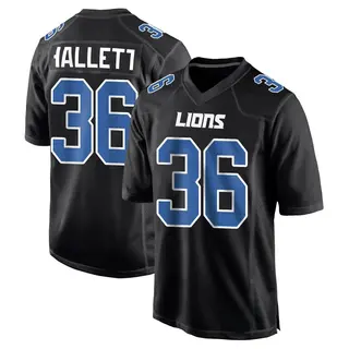 Game Youth Erick Hallett II Detroit Lions Nike Carbon Fashion Jersey - Black