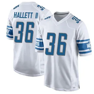 Game Youth Erick Hallett II Detroit Lions Nike Jersey - White
