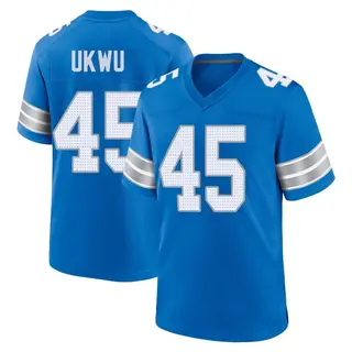 Game Youth Isaac Ukwu Detroit Lions Nike 2nd Jersey - Blue