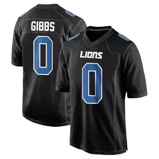 Game Youth Jahmyr Gibbs Detroit Lions Nike Carbon Fashion Jersey - Black