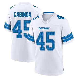 Game Youth Jason Cabinda Detroit Lions Nike 2nd Jersey - White