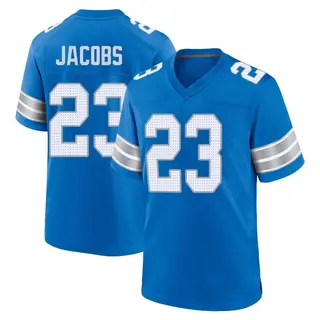 Game Youth Jerry Jacobs Detroit Lions Nike 2nd Jersey - Blue