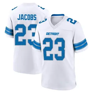 Game Youth Jerry Jacobs Detroit Lions Nike 2nd Jersey - White