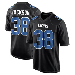 Game Youth Justin Jackson Detroit Lions Nike Carbon Fashion Jersey - Black