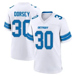 Game Youth Khalil Dorsey Detroit Lions Nike 2nd Jersey - White