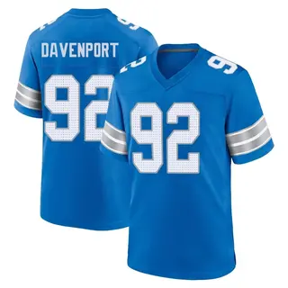Game Youth Marcus Davenport Detroit Lions Nike 2nd Jersey - Blue