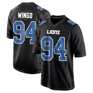 Game Youth Mekhi Wingo Detroit Lions Nike Carbon Fashion Jersey - Black