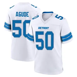Game Youth Mitchell Agude Detroit Lions Nike 2nd Jersey - White
