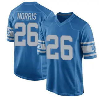 Game Youth Morice Norris Detroit Lions Nike Throwback Vapor Untouchable Jersey - Blue