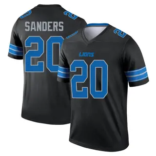 Legend Men's Barry Sanders Detroit Lions Nike Jersey - Black
