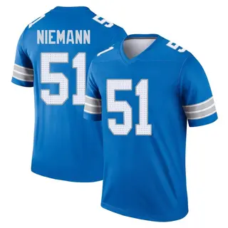 Legend Men's Ben Niemann Detroit Lions Nike 2nd Jersey - Blue
